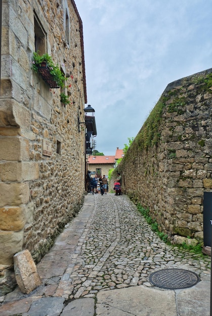 town of santillana del mar in cantabria spain