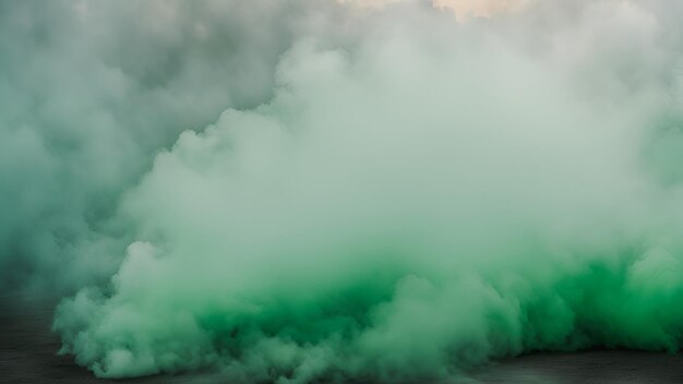 Photo toxic colorful smoke from fire against the sky burning plastic cloud