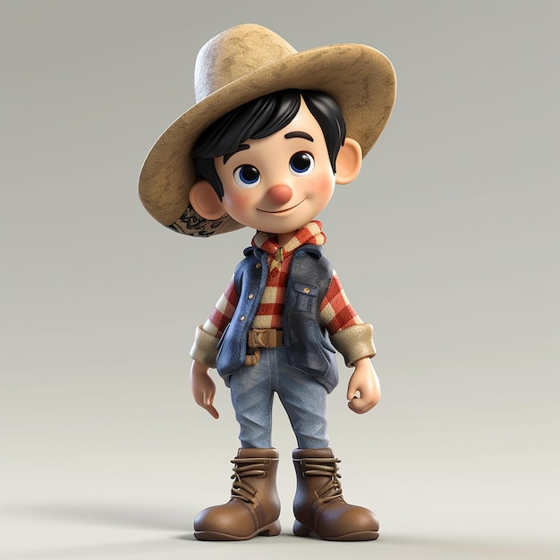 A toy character with a hat and vest that says'toy story '