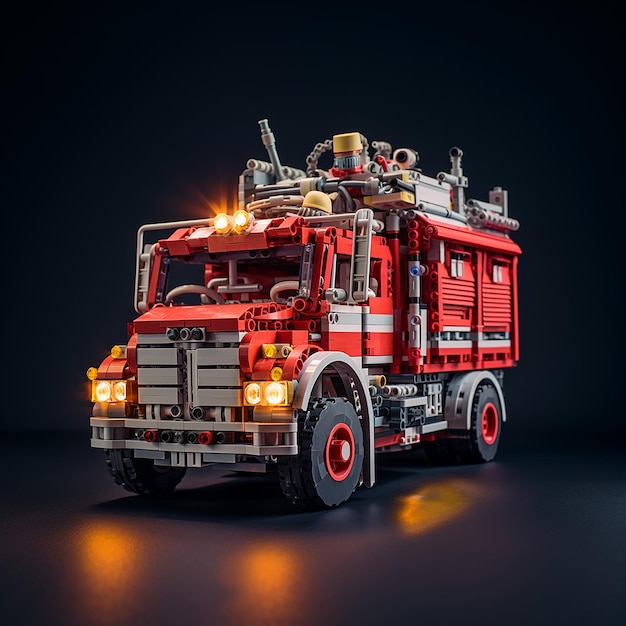 A toy fire truck