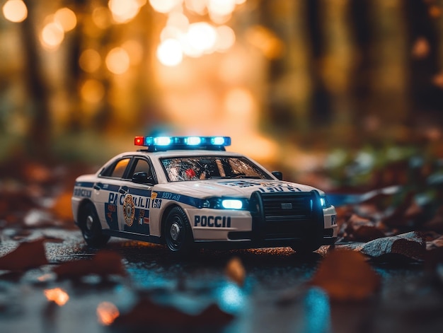 Toy police car with siren sounds