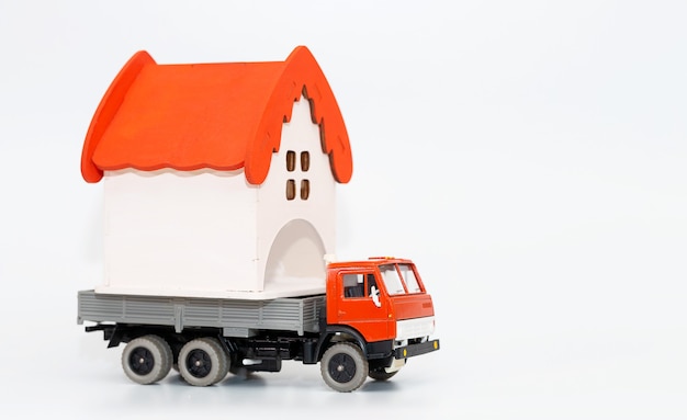 The toy truck simulates cargo delivery