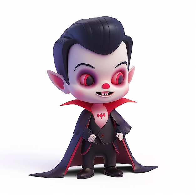 Photo a toy with a red cape and a black cape