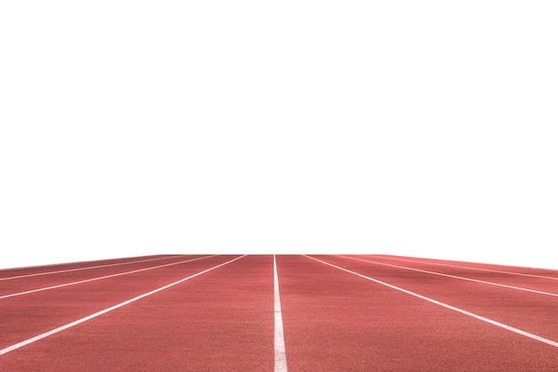 Track running isolated white background