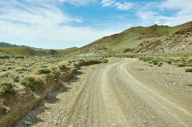 Tract Ulyastayn-Khudo, Mountain Road, Mongolia