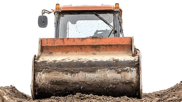 a tractor with the word  mud  on it