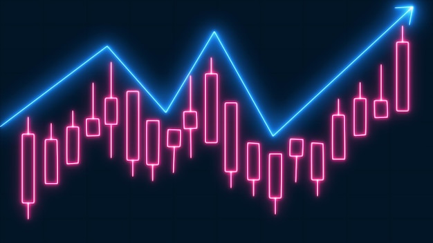 Trade candle chart stock finance price exchange crypto currency Business candlestick graph chart