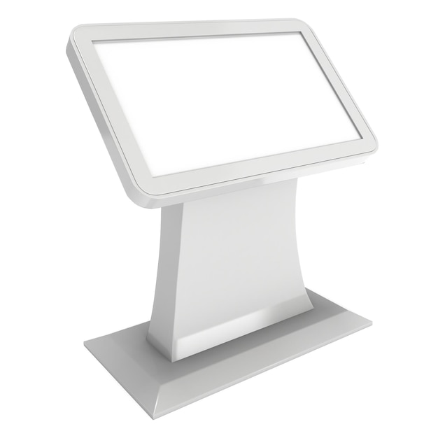 Trade show booth LCD kiosk stand