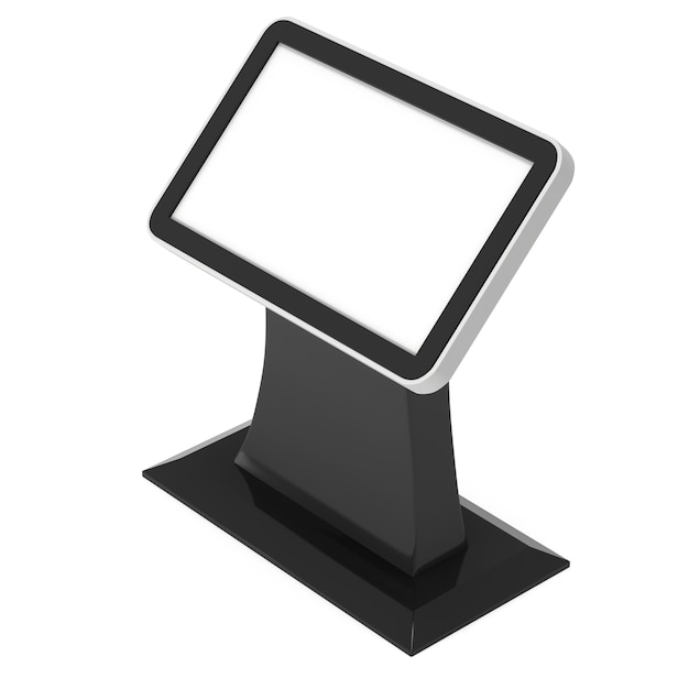 Trade show booth LCD kiosk stand