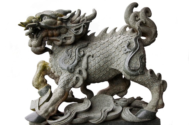 Tradition stone carving craft religion mascot unicorn