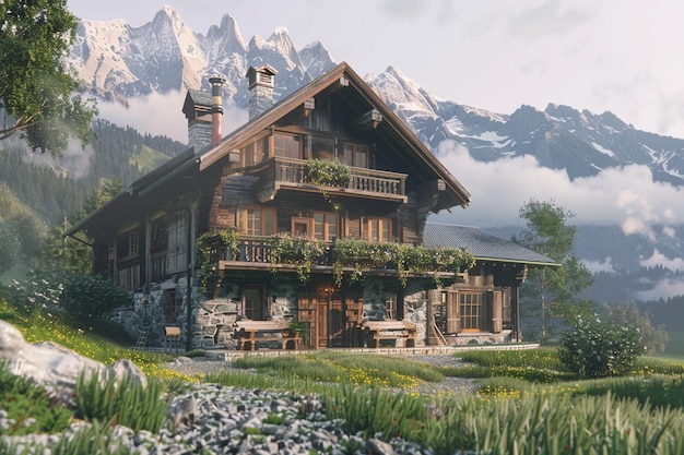 Traditional alpine home