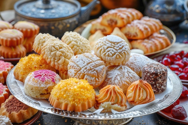 Traditional Arabic cookies and sweets for Eid and Ramadan