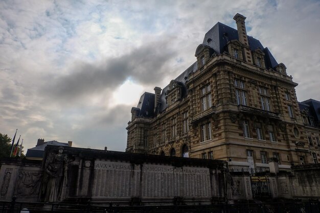 Traditional architecture of building in Versailles France September 2017