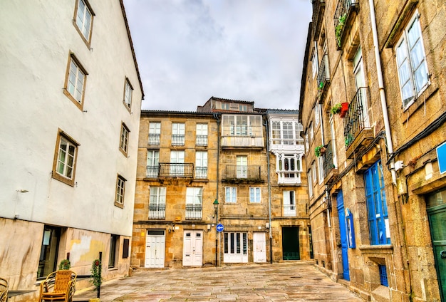 Traditional architecture of Santiago de Compostela in Spain