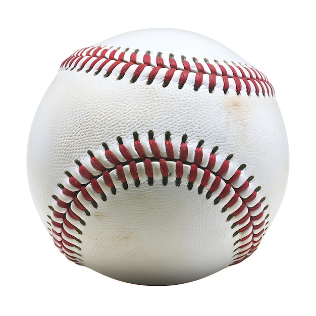 A Traditional Baseball isolated on a white background