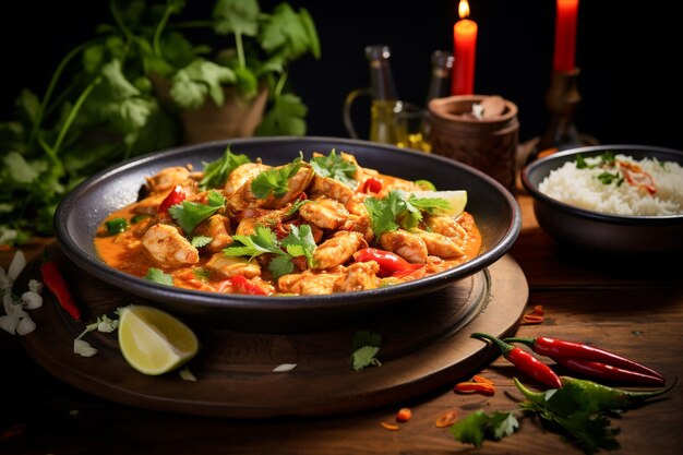 Traditional Brazilian Food Stew Moqueca with Delicious Ingredients