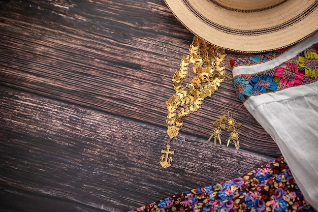 Traditional Camisole of the handmade peasant woman of Panama