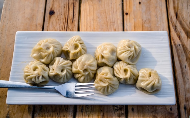 traditional Chinese steam handmade food Dumplings Momos