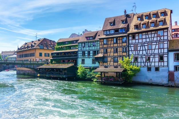 Traditional colorful houses in La Petite France, Strasbourg, Alsace, France