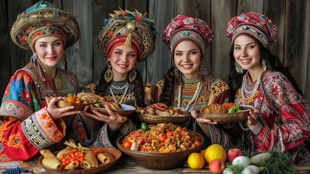 Traditional Costumes From Around The World Background Wallpaper