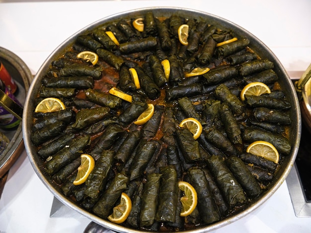 Traditional delicious stuffed leaves