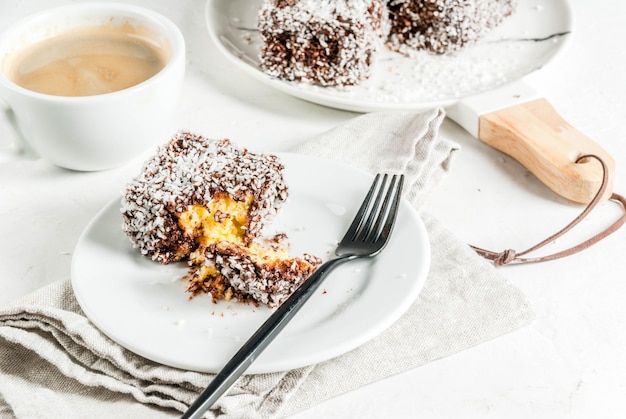 Traditional dessert Lamington