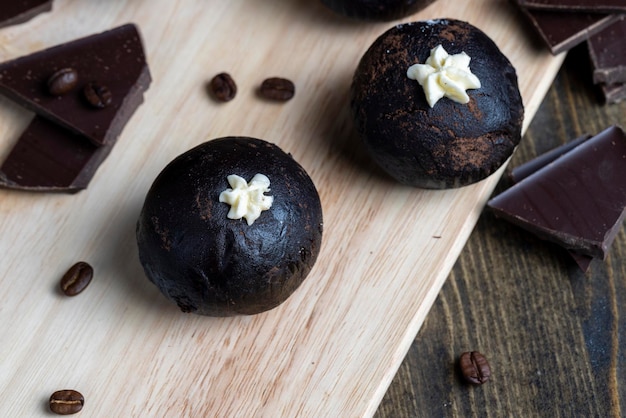 Traditional Eastern European dish with cocoa and butter called Potato