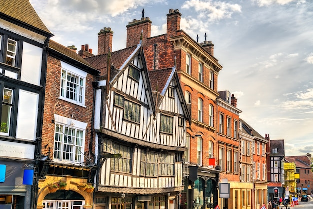 Traditional English houses in York  England, UK