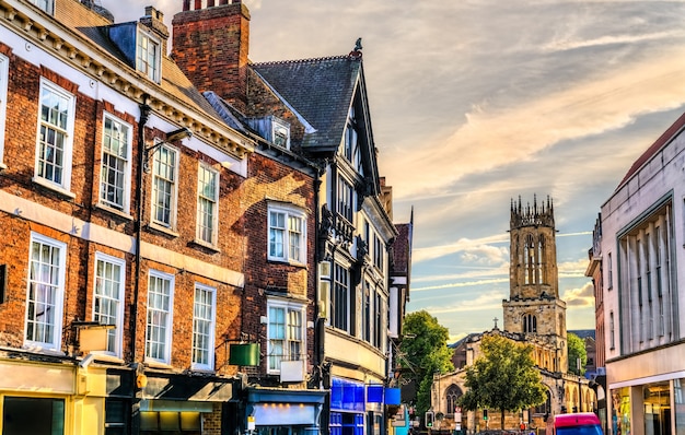 Traditional English houses in York in England, UK