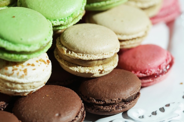 Traditional french macarons