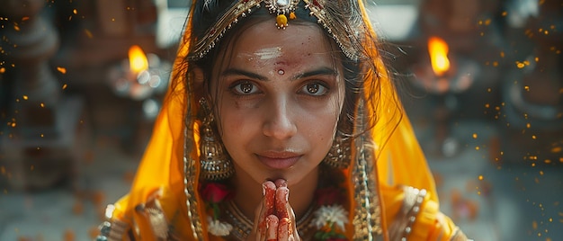 Traditional Garb at Ayodhya Temple