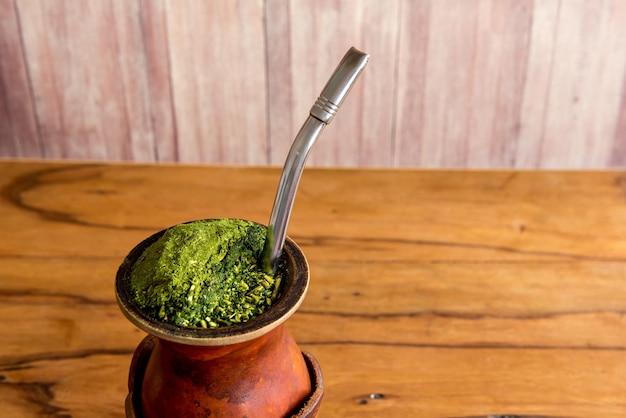 Traditional Gaucho Chimarrao yerba mate tea