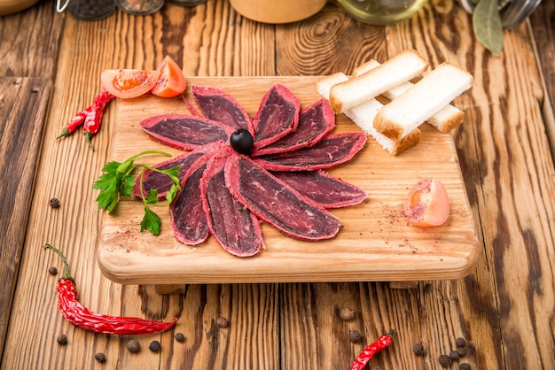 Traditional Georgian cuisine, basturma