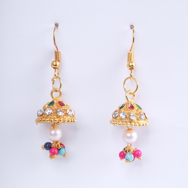 Traditional Gold Earrings Jewelry Set