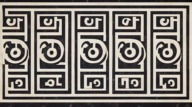 Traditional Greek Key pattern with symmetrical lines and repeating motifs symbolizing eternity and continuity High quality sharp images graphic illustration