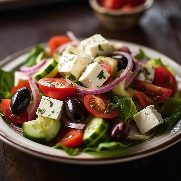 traditional Greek salad