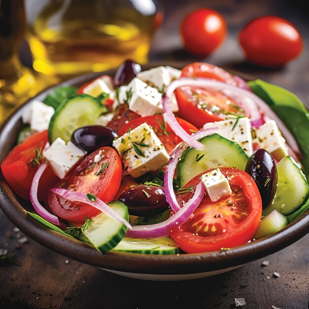 traditional Greek salad