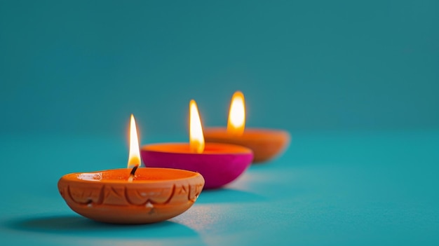 Traditional Happy Diwali Clay Diya Candle