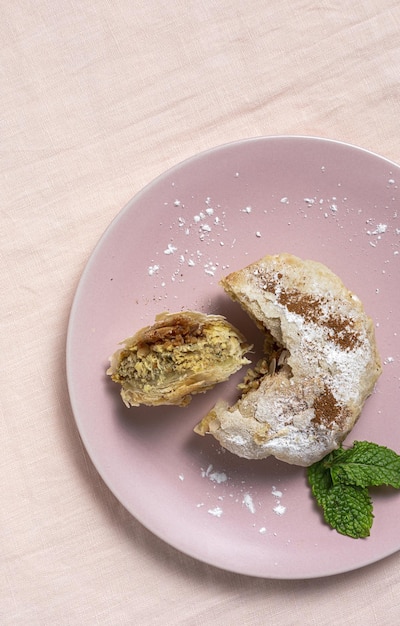 Traditional homemade moroccan pastilla