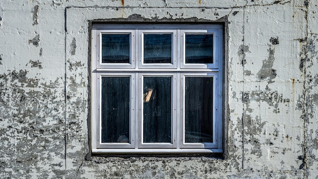 Traditional house with vintage window