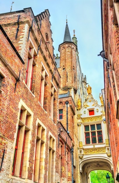 Traditional houses in Bruges - West Flanders, Belgium