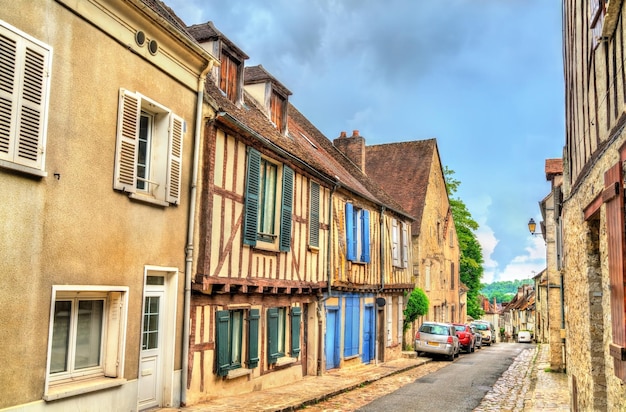 Traditional houses in the old town of Provins UNESCO world heritage in France