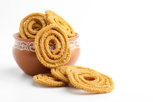 Traditional Indian Diwali snacks Chakali or murukku Indian Traditional Tea Time Snack Chakli