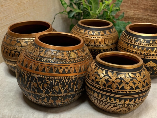 Traditional Indian Wedding Decorative Pots