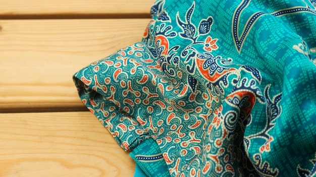 A traditional Indonesian fabric namely batik cloth which has unique and different patterns