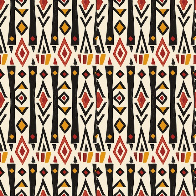 Traditional inspired african heritage vector diverse culture pattern Seamless repeat