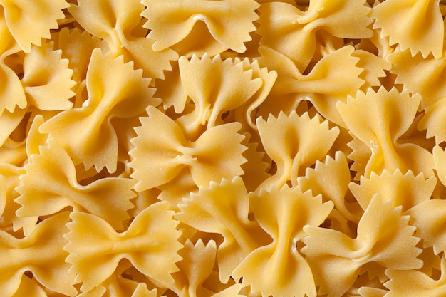 Traditional Italian farfalle