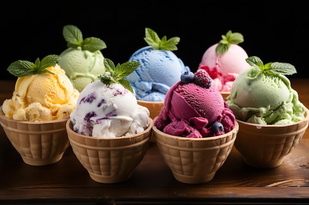 Traditional Italian Gelato in Assorted Flavors