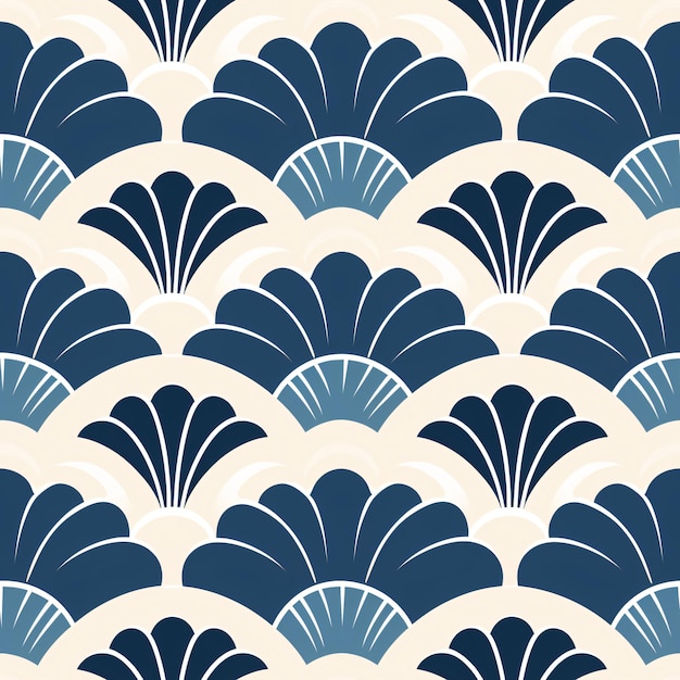 Traditional Japanese seamless pattern for textile background print and wallpaper