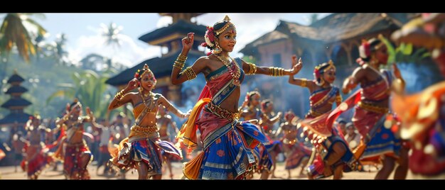 Traditional Kandyan Dancers in Vibrant Costumes